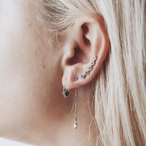 Luv Aj Diamond Kite Crawler Earring Set NEW